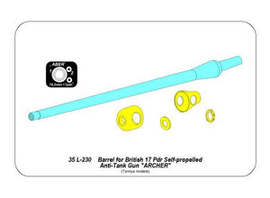 Aber 35L-230 Barrel for 17pdr. Self-propelled A/T gun “Archer” 1/35 – Bild 4