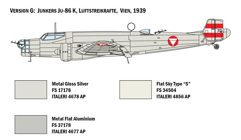 Italeri 1391 JU 86 E1/E2 1/72 – zdjęcie 9