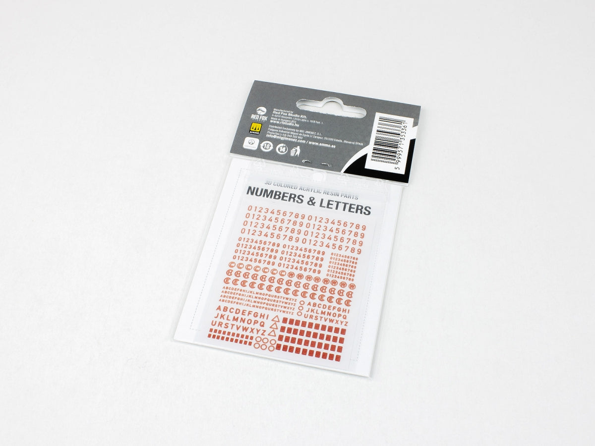 Red Fox Studio QS-35017 Numbers and Letters for US AFV&amp;#39;s vol.01 1/35 – imagen 2