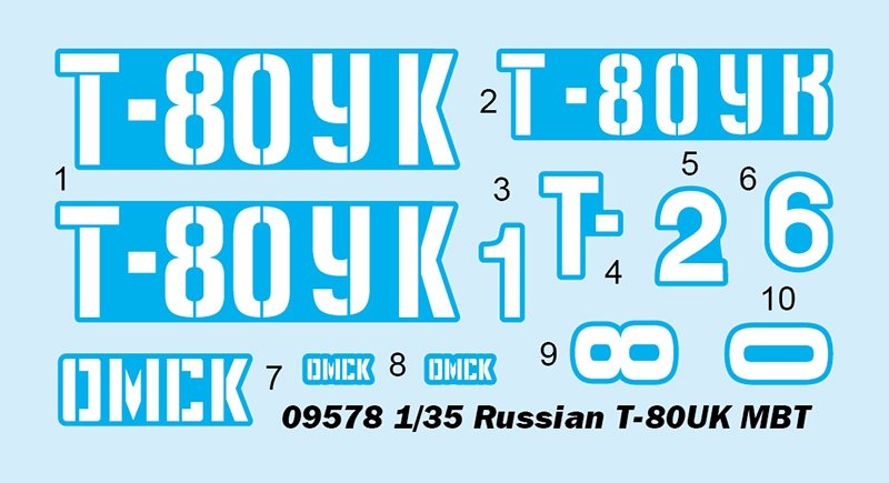 Trumpeter 09578 Char de combat principal russe T-80UK au 1/35 – image 3