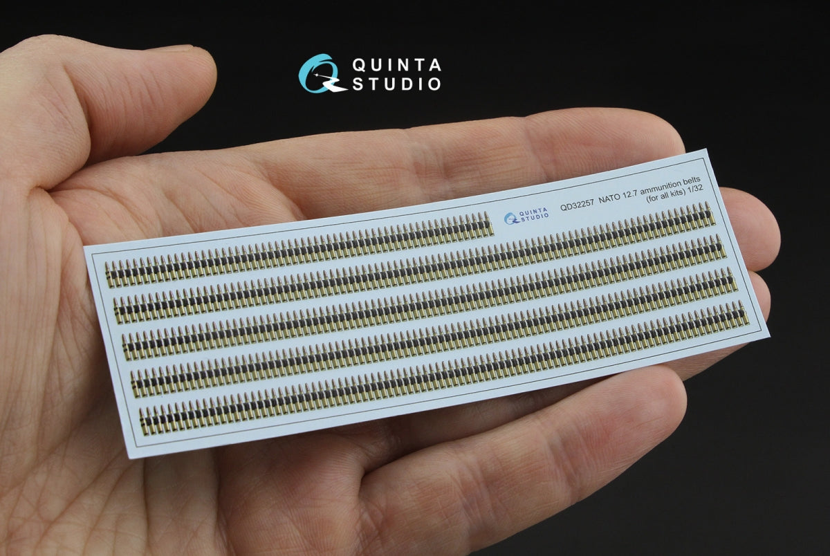 Quinta Studio QD32257 NATO 12.7 ammunition belts (All kits) 1/32 – imagen 6