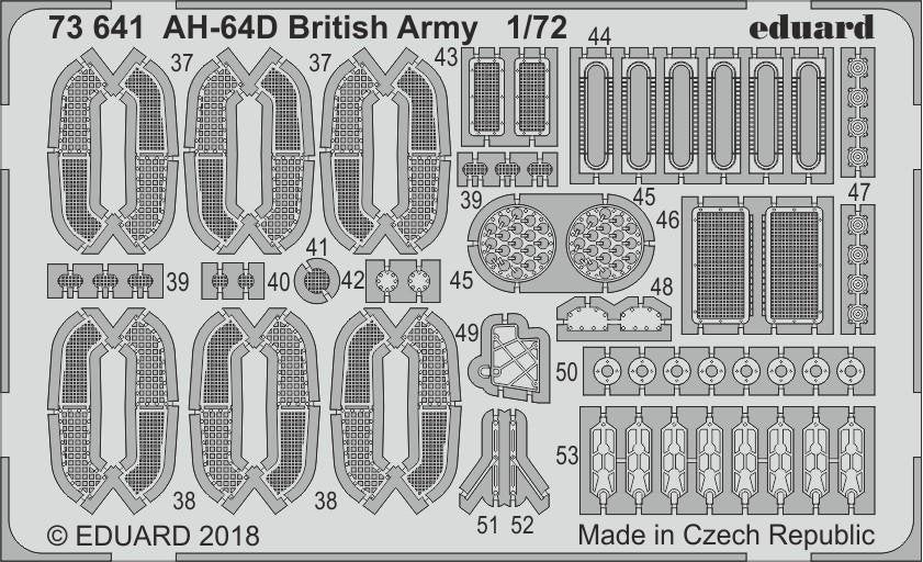 Eduard 73641 AH-64D British Army ACADEMY 1/72 – imagen 2