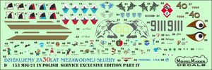 ModelMaker Decals D48153 MiG-21 in Polish service exclusive edition part IV 1/48 – Bild 8