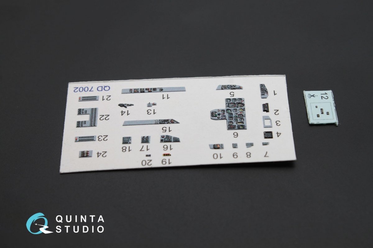 Quinta Studio QD72002 MiG-29 9-13 3D-Printed &amp;amp; coloured Interior on decal paper for 7278 Zvezda kit 1/72 – zdjęcie 3