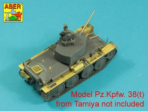 Aber 48041 Pz.Kpfw..38 (t) Ausf. E/F/G Niemiecki czołg Pz.38 (t) cz.2-błotniki / German tank Pz.Kpfw. 38 (t) Ausf.. E/F/G Vol.2-Fenders 1/48 – immagine 14