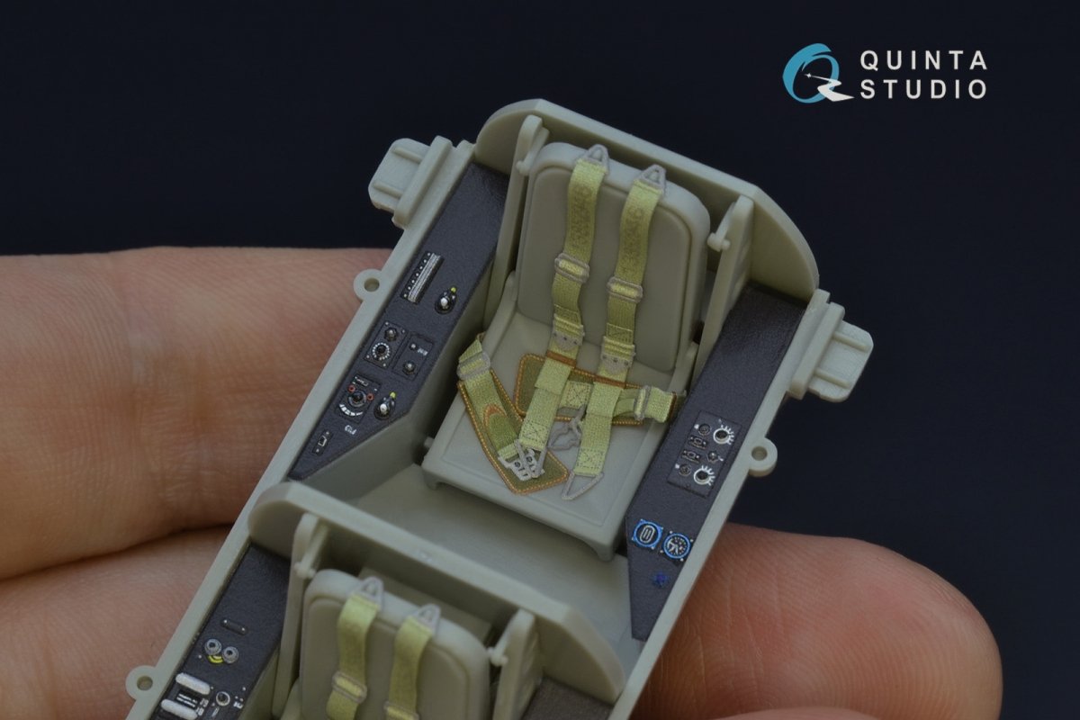 Quinta Studio QD32070 Me 262B1a/U-1 3D-Printed &amp;amp; coloured Interior on decal paper (Trumpeter) 1/32 – immagine 7