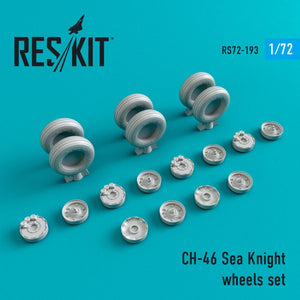 RESKIT RS72-0193 CH-46 &amp;quot;SEA KNIGHT&amp;quot; WHEELS SET 1/72