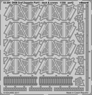 Eduard 53204 DKM Graf Zeppelin pt.1 deck &amp;amp; jeraby TRUMPETER 1/350 – immagine 2