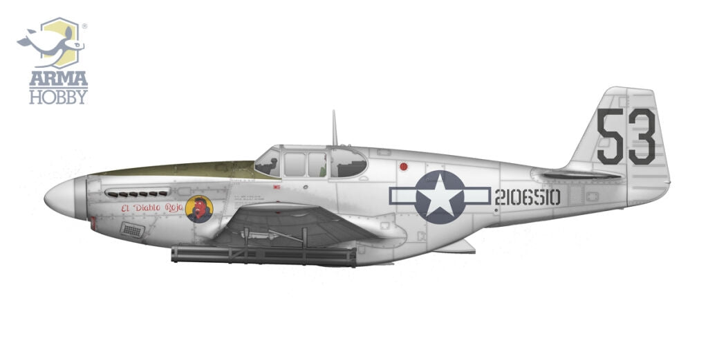 Arma Hobby 70075 P-51B Mustang China, Burma, India 1/72 – zdjęcie 4
