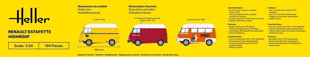 Heller 80740 Renault Estafette Highroof 1/24 – Bild 5