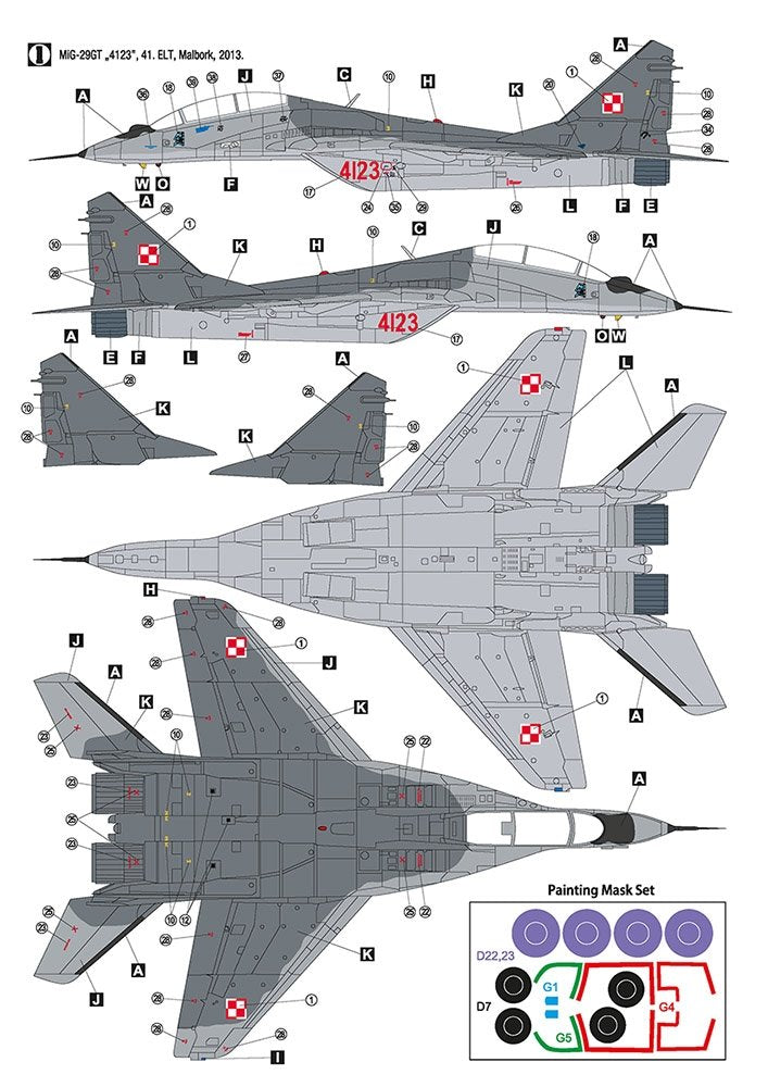Hobby 2000 48025 MiG-29UB Polish Air Force 1/48 – immagine 4