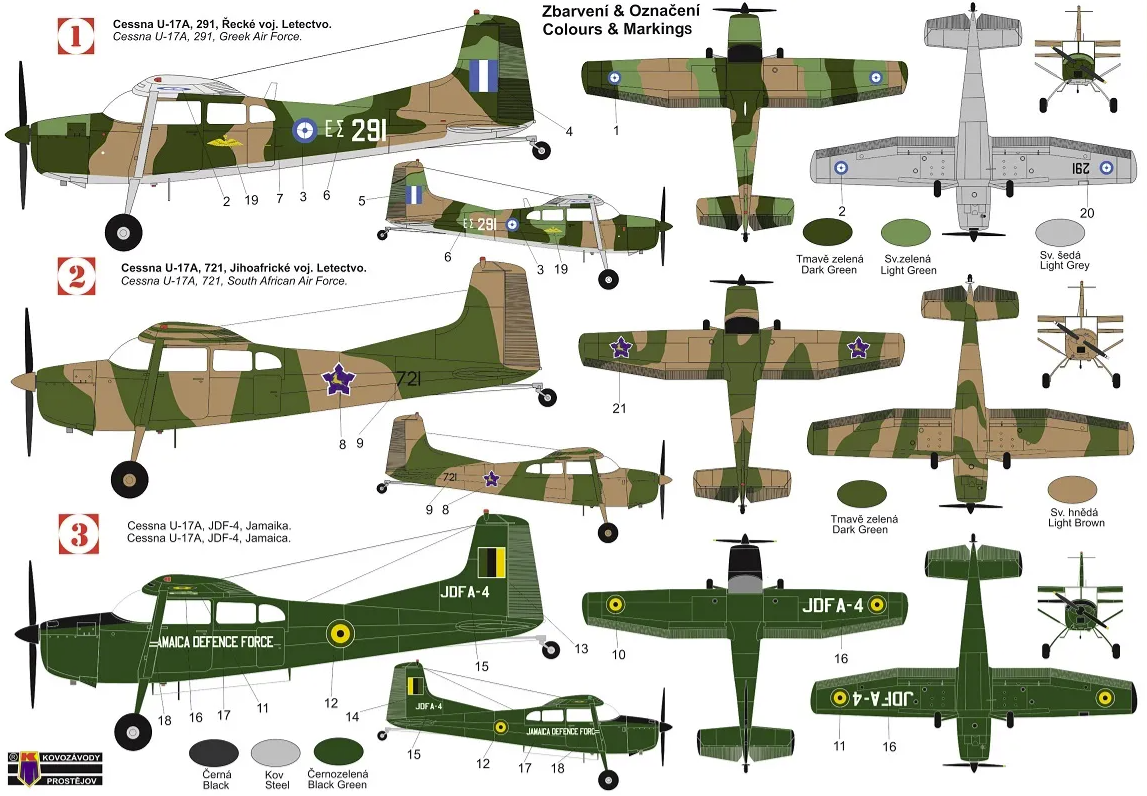 Kovozavody Prostejov KPM0231 Cessna U-17A Skywagon 1/72 – imagen 2