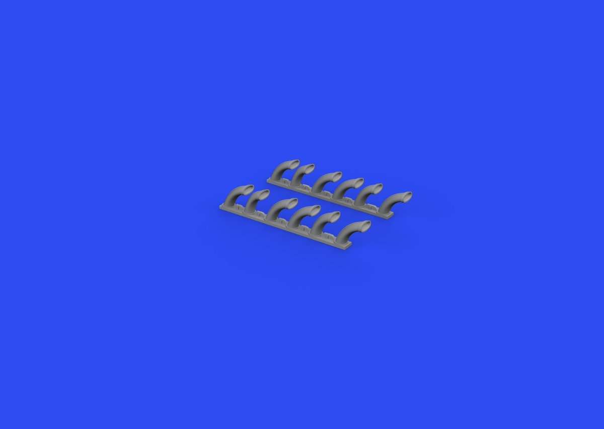 Eduard 648688 Fw 190D exhaust stacks EDUARD 1/48 – immagine 8