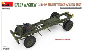 MiniArt 35383 G7107 w/CREW 1,5t 4X4 CARGO TRUCK w/METAL BODY 1/35 – Bild 10