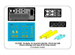 Aber 16075B Pz.Kpfw. IV, Ausf.H Vol.16B - Râtelier de rangement de munitions type B pour cartouches longues (1/16) – image 20