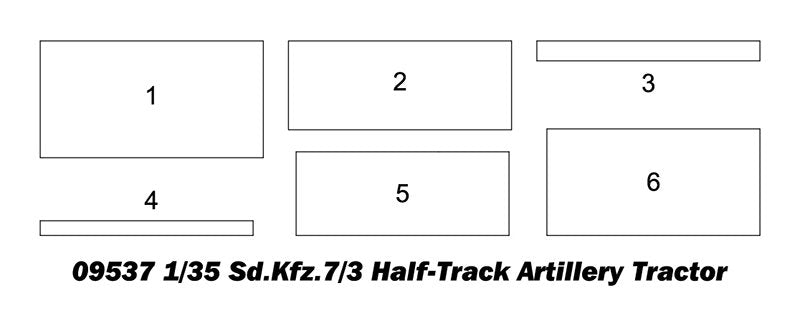 Trumpeter 09537 Sd.Kfz.7/3 Half-Track Artillery Tractor 1/35 – immagine 3