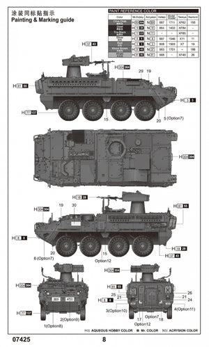 Trumpeter 07425 M1134 Stryker Anti-Tank Guided Missile (ATGM) 1/72 – immagine 4