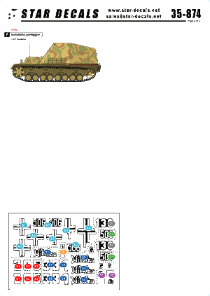 Star Decals 35-874 German Tanks in Hungary 1945 2 1/35 – immagine 2