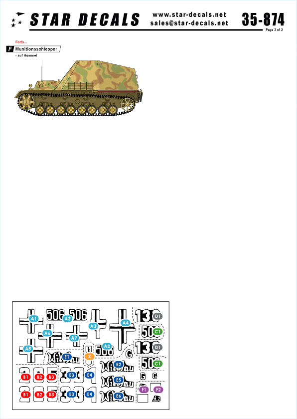 Star Decals 35-874 German Tanks in Hungary 1945 2 1/35 – immagine 2