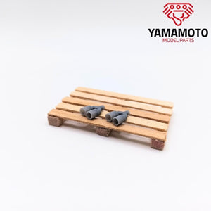 Yamamoto YMPTUN100 Dual Muffler tip Type 2 1/24 – immagine 2