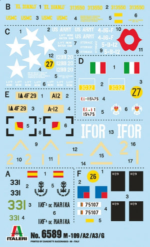 Italeri 6589 M109 A2/A3/G 1/35 – imagen 13