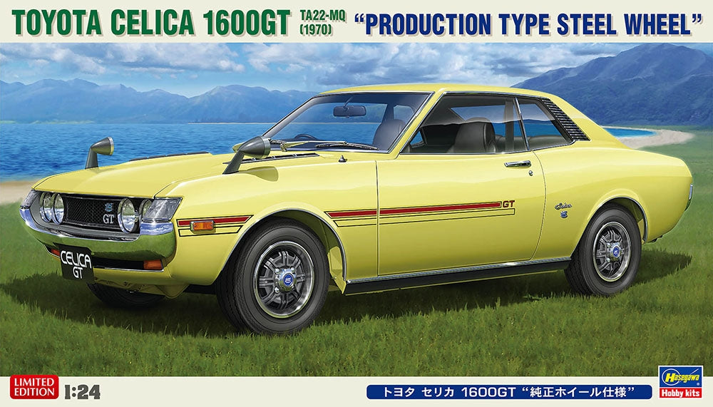 Hasegawa 20649 Toyota Celica 1600GT TA-22MQ (1970) &amp;#39;Production Type Steel Wheel&amp;#39; 1/24