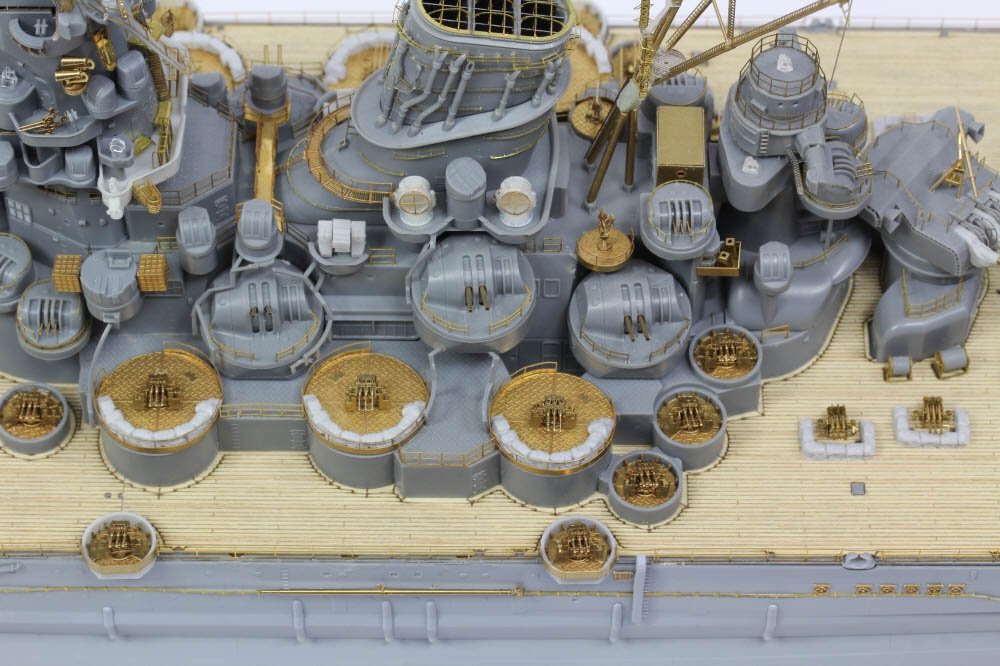 Pontos 37025FN IJN Musashi 1944 Detail up set Advanced Hinoki Tone Deck 1/350 – immagine 3