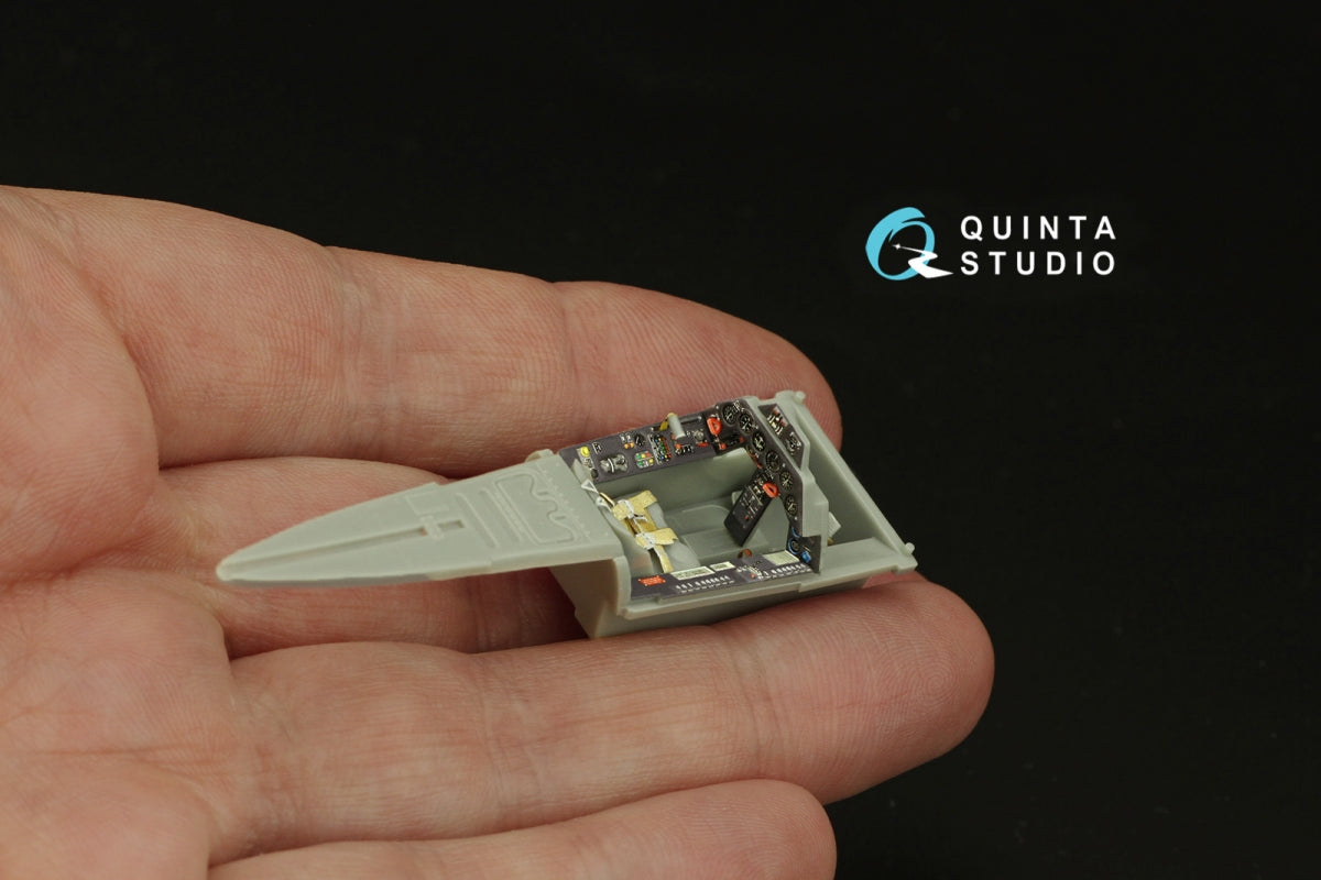 Quinta Studio QD48313 Fw 190A-3 3D-Printed &amp;amp; coloured Interior on decal paper (Hasegawa) 1/48 – immagine 9