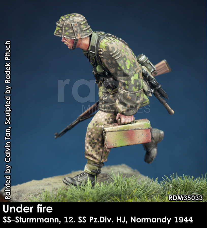 RADO Miniatures RDM35033 Under fire. W-SS Sturmmann, 12. SS-Pz.Div. HJ, Normandy 1944 1/35 – immagine 4