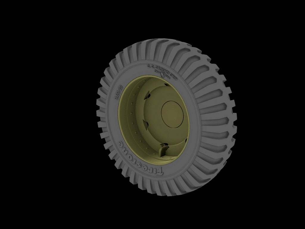 Panzer Art RE35-525 Front road wheels for M3 “Half Track” (Firestone) 1/35 – immagine 2