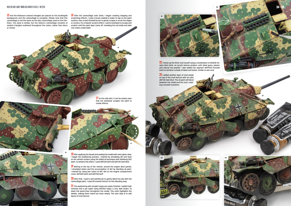 AK Interactive AK130020 MODELING WW2 LIGHT TANKS AND ARMORED VEHICLES (EN) – zdjęcie 3