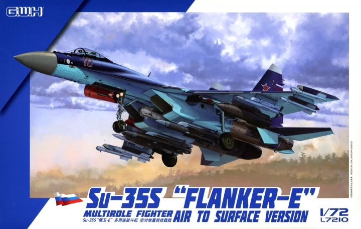 Great Wall Hobby L7210 Su-35S &amp;quot;Flanker E&amp;quot; Multirole Fighter Air to Surface Version 1/72