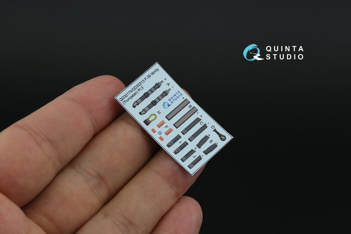 Quinta Studio QD32213 F-35B 3D-Printed &amp;amp; coloured Interior on decal paper (Trumpeter) 1/32 – Bild 7