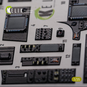 KELIK K35026 AH-64D Apache interior 3D decals for Meng kit 1/35 – zdjęcie 5