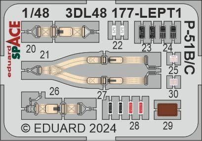 Eduard 3DL48177 P-51B/ C SPACE EDUARD 1/48 – zdjęcie 4