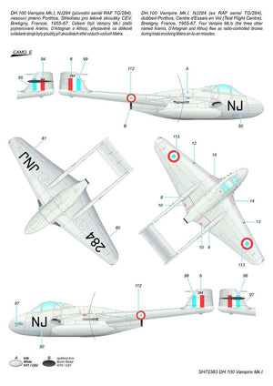 Special Hobby 72383 DH.100 Vampire Mk. I &amp;#39;RAF, RAAF and Armée de l&amp;#39;Air&amp;#39; 1/72 – Bild 4