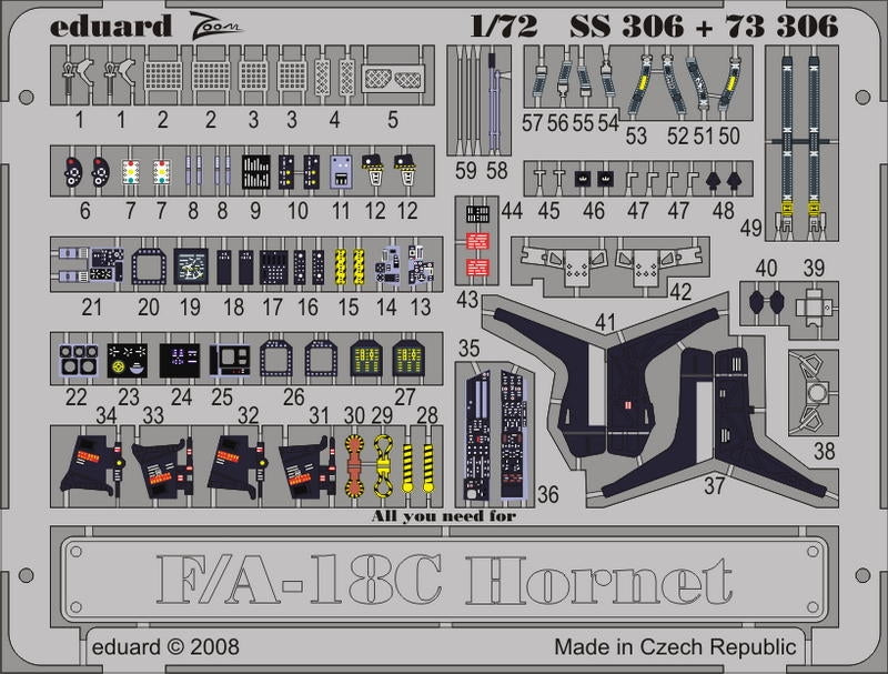 Eduard SS306 F/A-18C Zoom set for ACADEMY 1/72