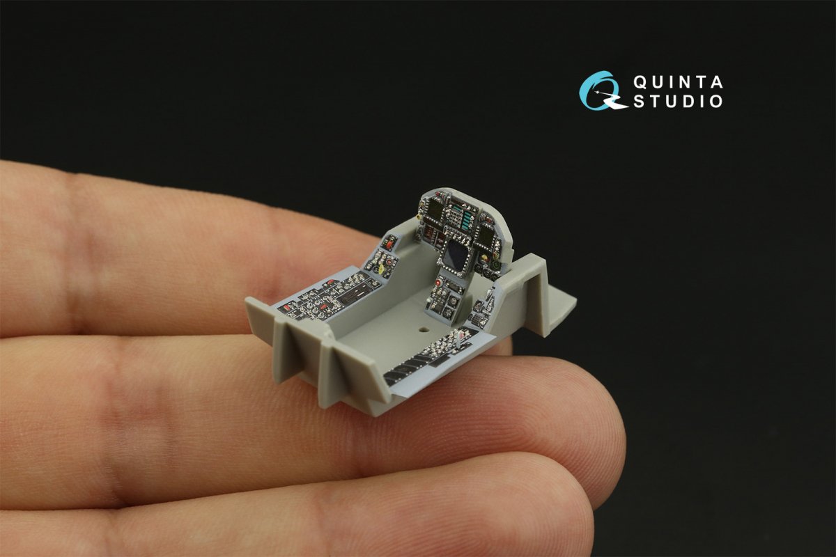 Quinta Studio QDS-48279 F/A-18C early 3D-Printed &amp;amp; coloured Interior on decal paper (HobbyBoss)(Small version) 1/48 – zdjęcie 10