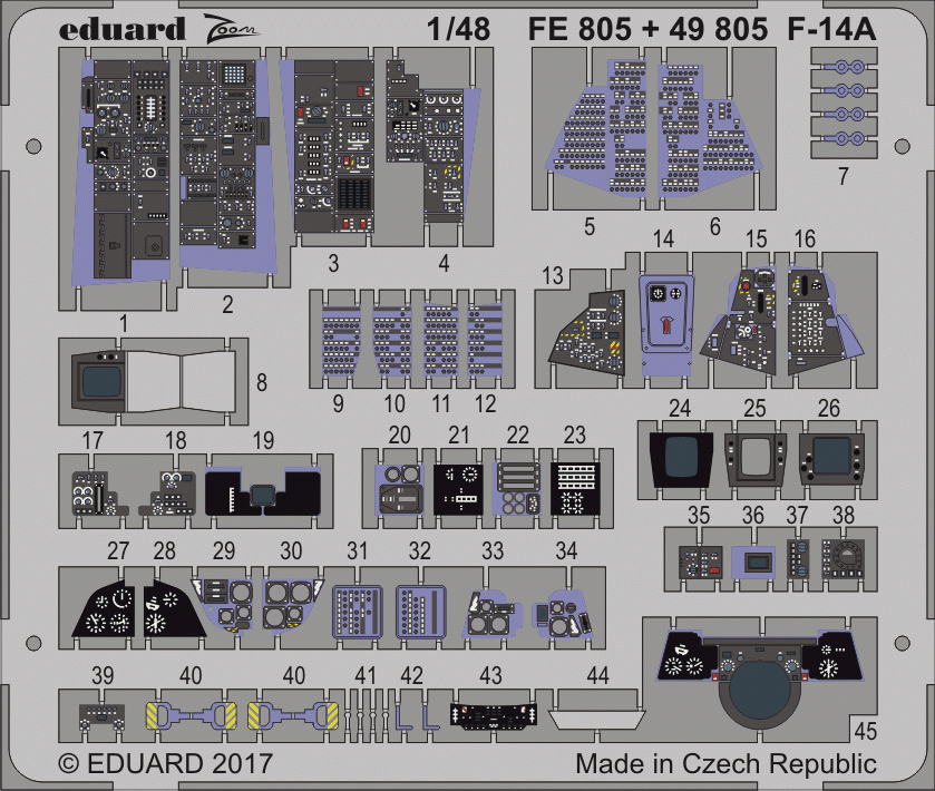 Eduard FE805 F-14A TAMIYA 1/48 