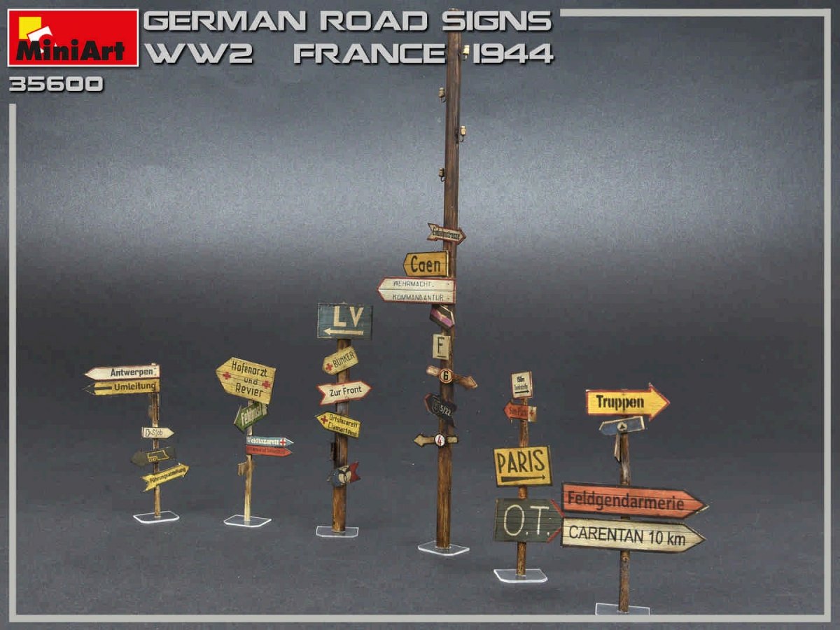 MiniArt 35600 GERMAN ROAD SIGNS WW2 (FRANCE 1944) 1/35 – image 5