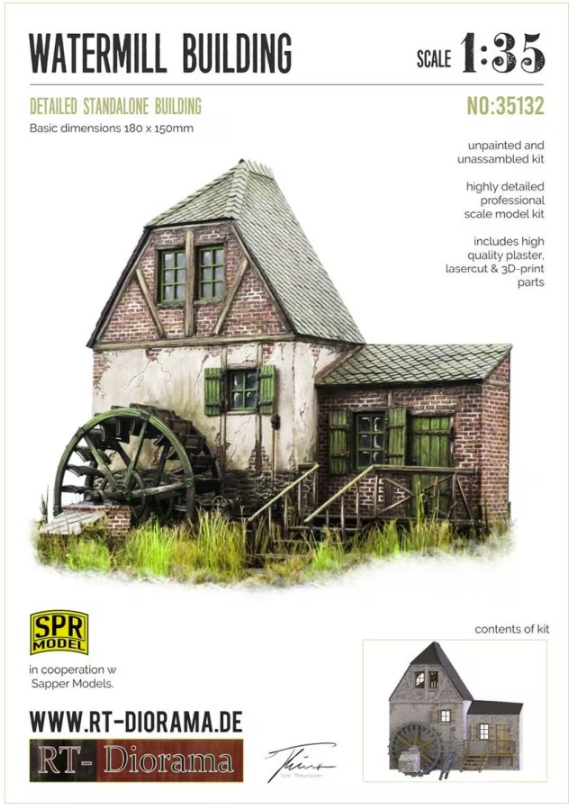 RT-Diorama 35132 Watermill Building 1/35 – imagen 2