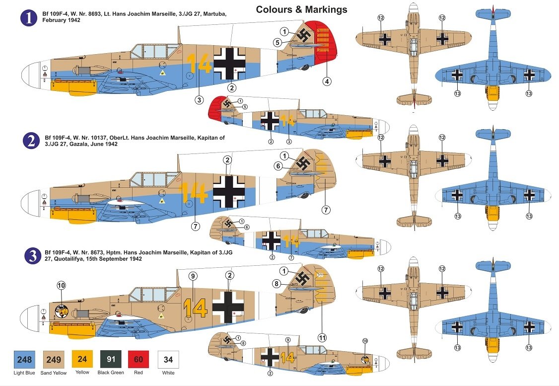 AZ Model AZ7800 Bf 109F-4 „H.J.Marseille“ 1/72 – immagine 2