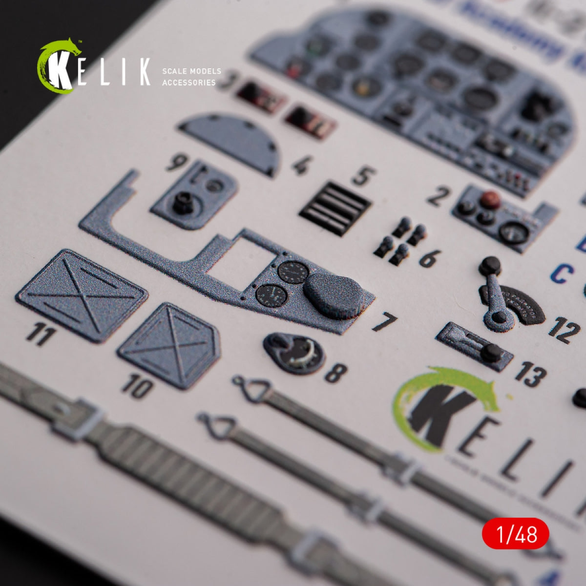 KELIK K48109 IL-2M3 - interior 3D decals for Academy/Accurate Miniatures kit 1/48 – immagine 4