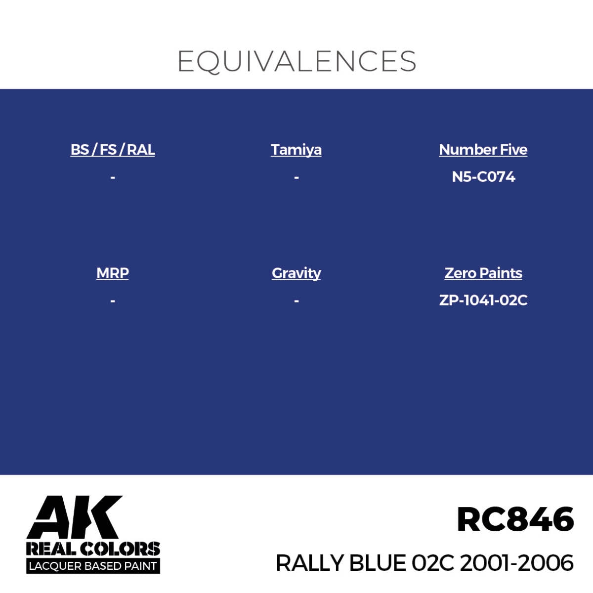 AK Interactive RC846 Rally Blue 02C 2001-2006 17 ml – Bild 3