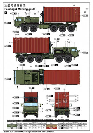 I Love Kit 63550 LVSR MKR18 Cargo Truck with 20ft Container 1/35 – immagine 3