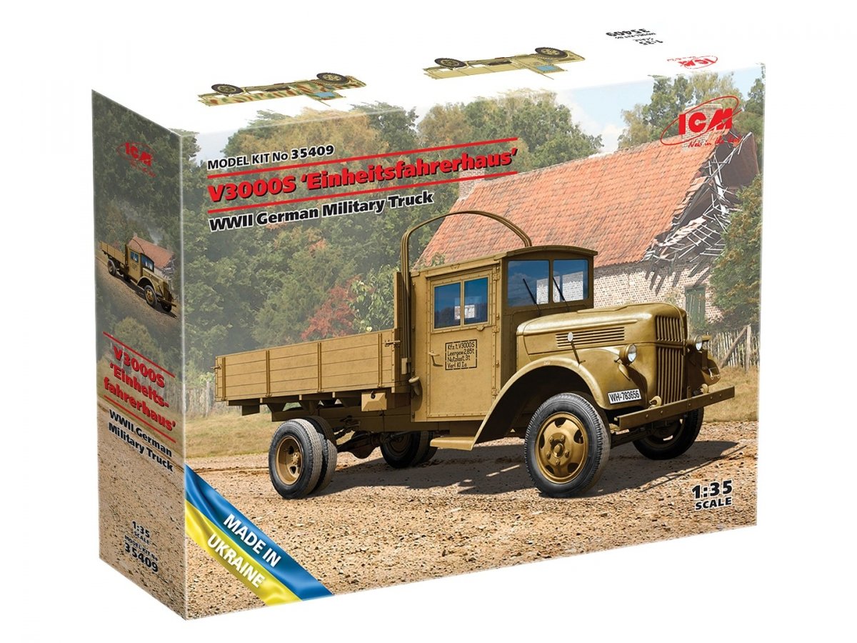 ICM 35409 V3000S Einheitsfahrerhaus WWII German Truck 1/35 – immagine 2