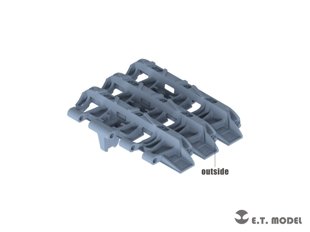 E.T. Model P35-044 WWII German Pz.Kpfw.III/IV Ostketten Workable Track 3D Printed 1/35 – immagine 3