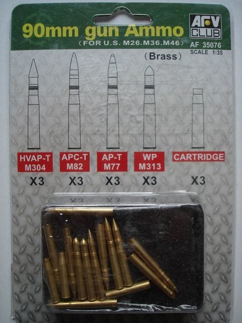 AFV Club 35076 Munitions pour canon 90 mm 1/35