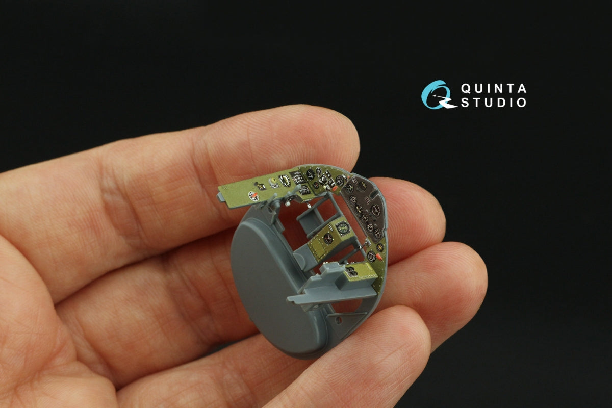 Quinta Studio QD48421 FM-2 Wildcat 3D-Printed &amp;amp; coloured Interior on decal paper (Eduard) 1/48 – immagine 9