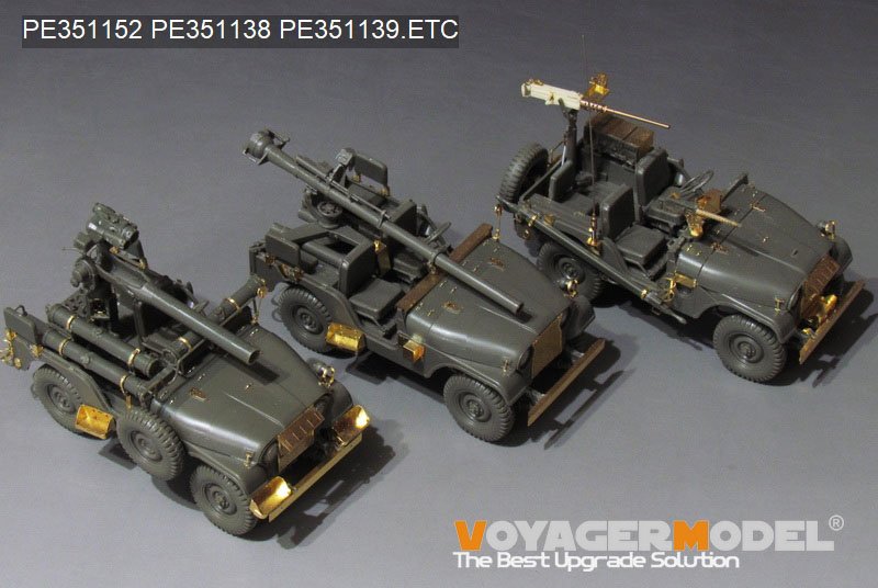 Voyager Model PE351152 IDF 1/4 TON 4X4 M38A1/CJ-5 TOW upgrade set (For AFV AF35S97) 1/35 – immagine 2